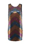 Minidress multicolore in paillettes - 1