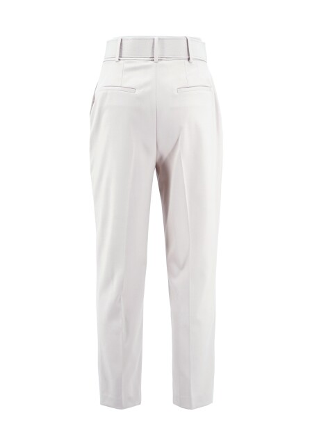 Pantaloni cigarette-fit con cintura - 2