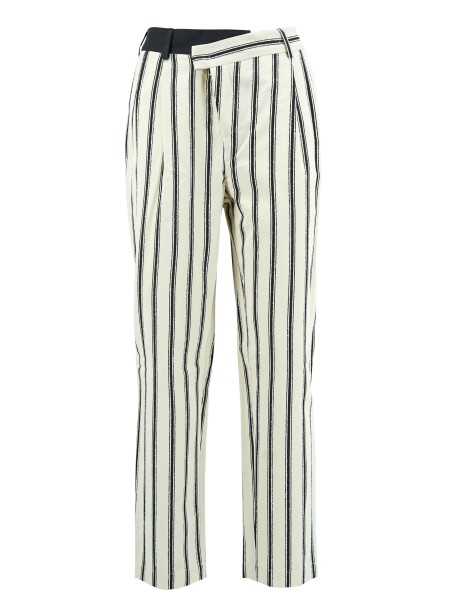 Striped trousers with contrasting bustier - 1