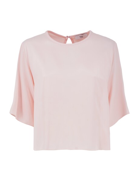 Blusa in satin con oblò posteriore - 1