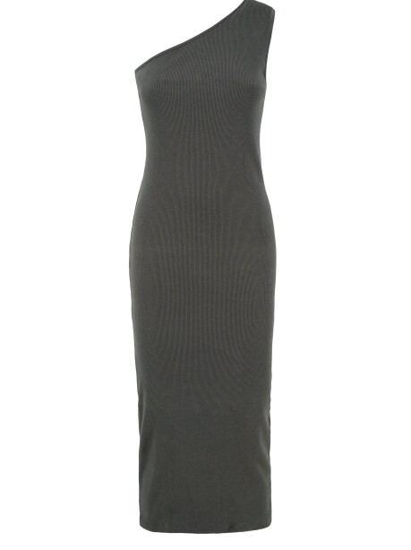 Ribbed one shoulder dress - 1