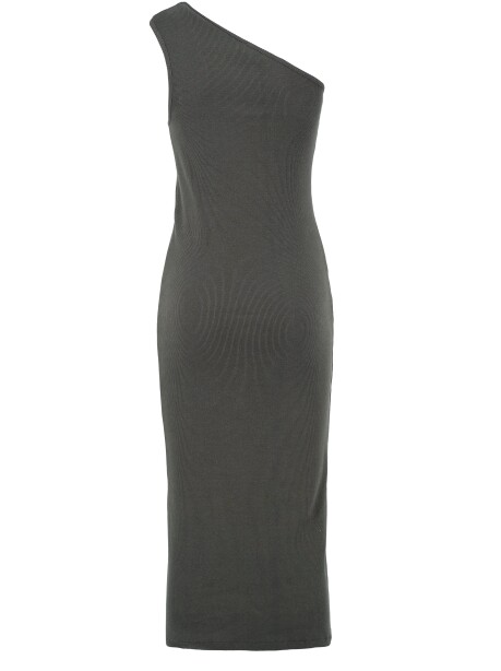 Ribbed one shoulder dress - 2