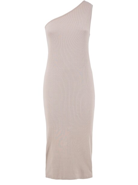 Ribbed one shoulder dress - 1