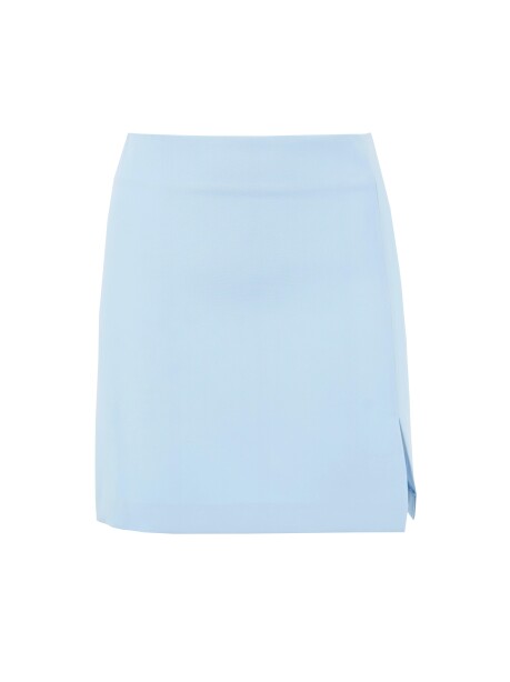 Fluid miniskirt with slit - 1
