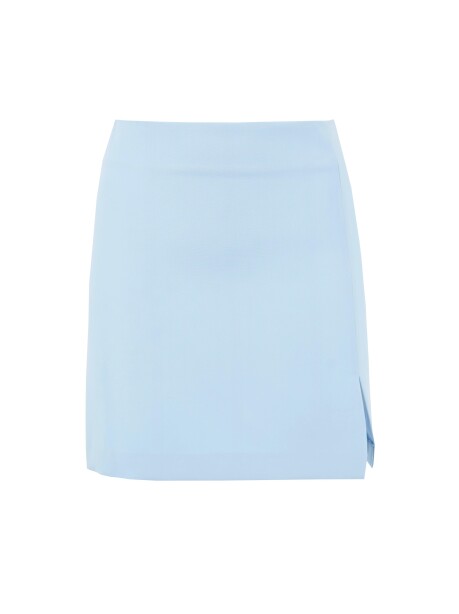 Fluid miniskirt with slit - 1