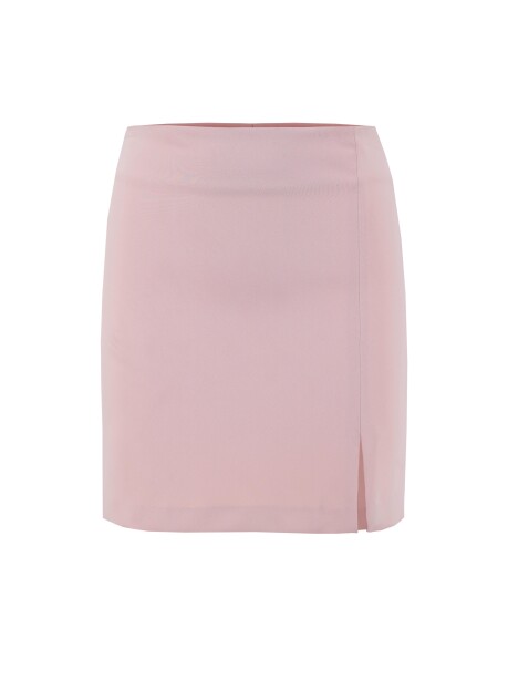 Fluid miniskirt with slit - 1