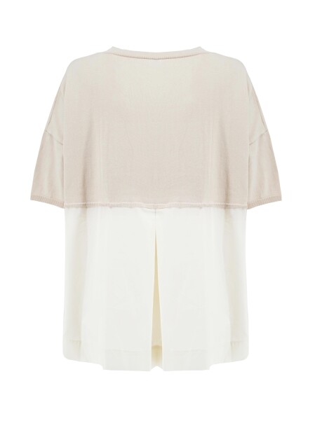 V-neck cotton blouse - 2