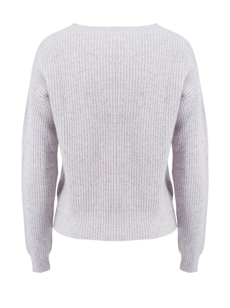 Crewneck worked in corncob stitch - 2