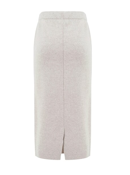 Longuette skirt in fabric stitch - 2