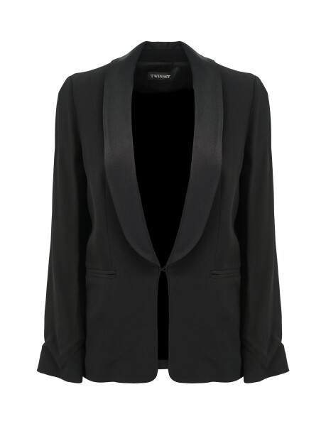 Blazer con revers sciallato - 1