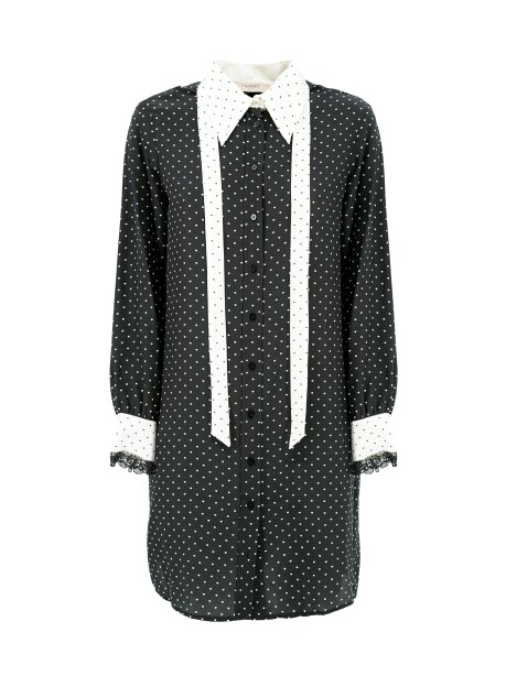 Micro patterned shirt dress - 1