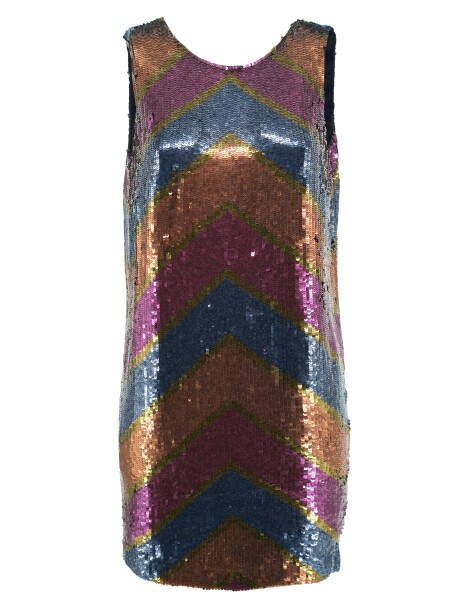 Minidress multicolore in paillettes - 1