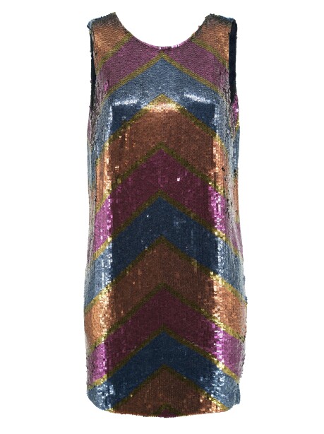 Multicolored sequin mini dress - 1