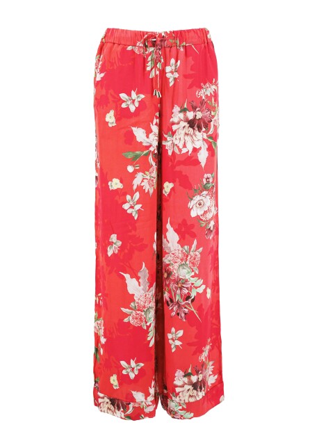 Patterned palazzo trousers - 1
