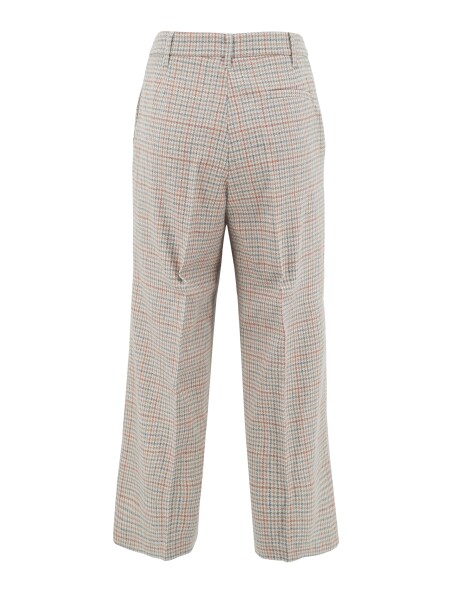 Pantaloni fantasia check modello crop - 2