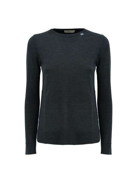 Maglia girocollo in lana biologica - 1