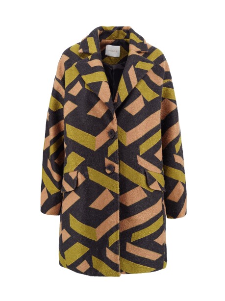 Geometric patterned coat - 1
