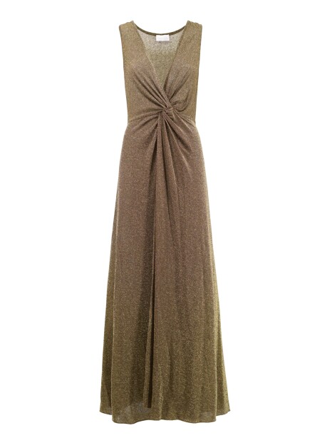 Elegant dress with knot drape - 1