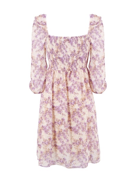 Short floral print dress - 2