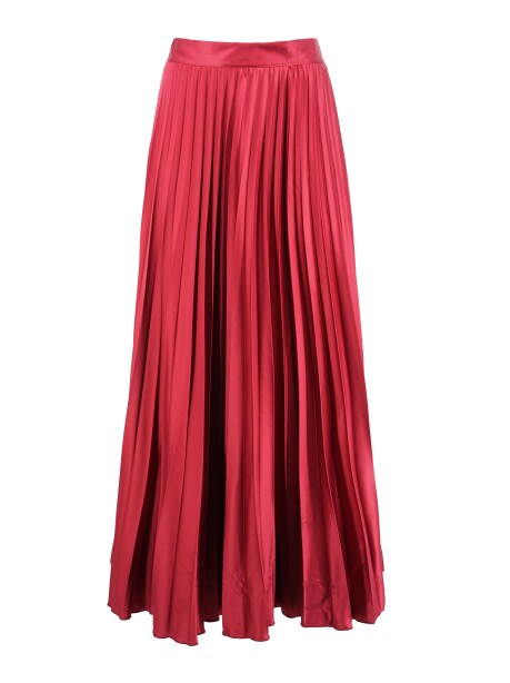 Long pleated skirt - 1