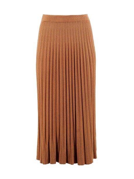 Pleated knit skirt - 1