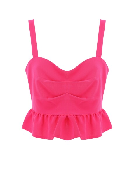 Crop top with rouches - 1