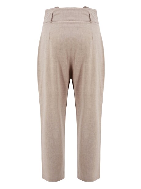 High-waisted trousers with buttons - 2