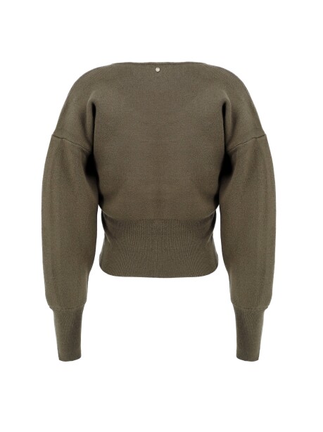 Solid color crewneck sweater - 2