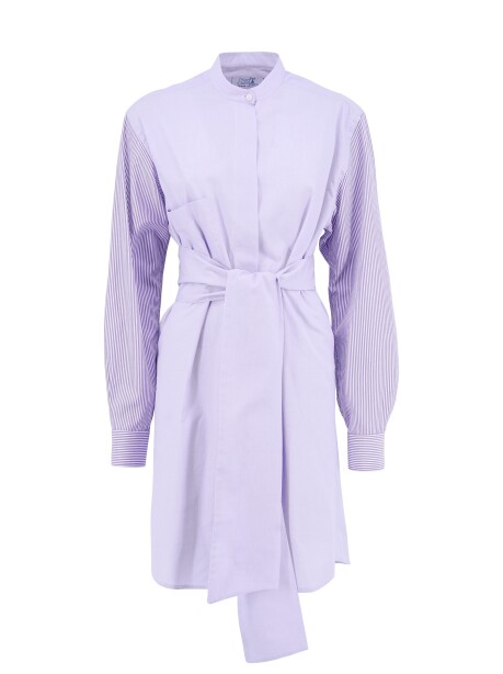 Long shirtdress in cotton - 1