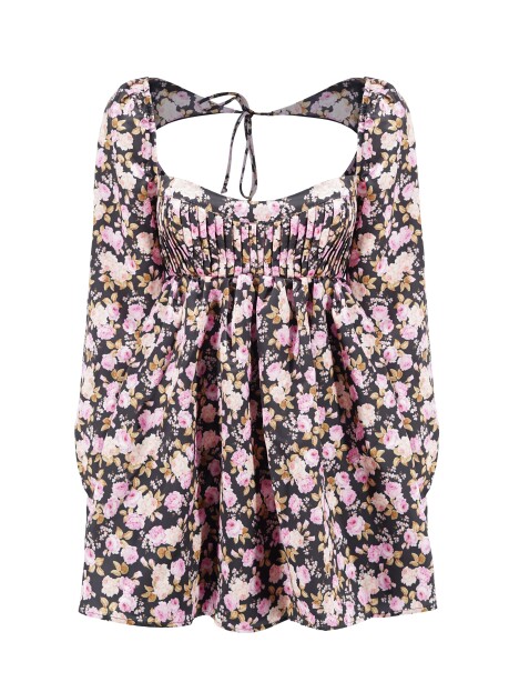 Floral printed dress - 1