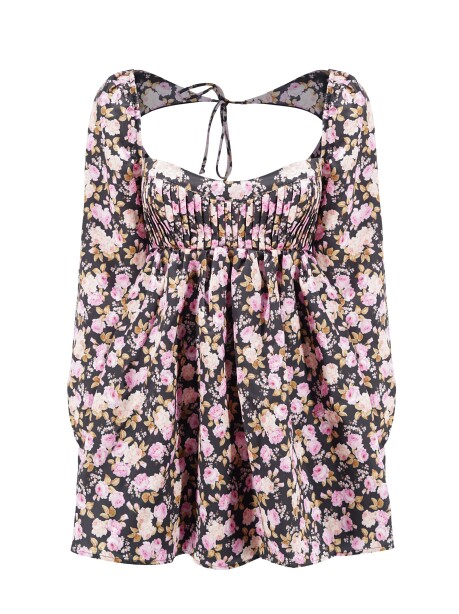 Floral printed dress - 1