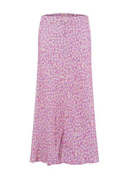Long floral print skirt - 1