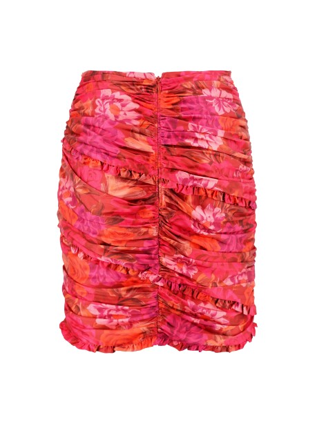 Floral patterned wallet mini skirt - 2