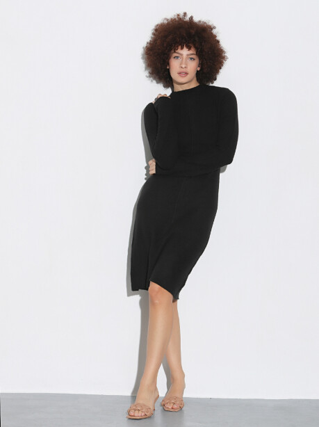 Vestito midi in maglia - 3