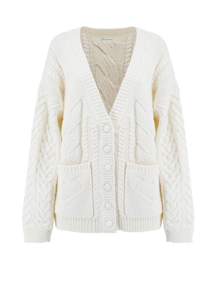 Oversized braided cardigan - 1