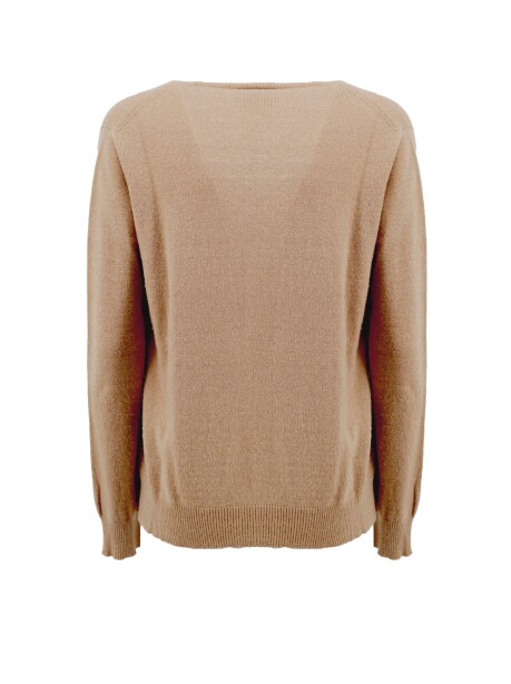 V-neck sweater in mixed wool and cashmere - 2
