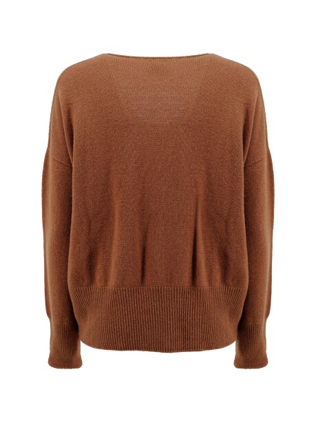 Box model V-neck sweater - 2