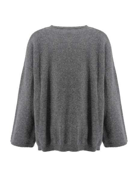 V-neck sweater in extrafine merino wool - 2