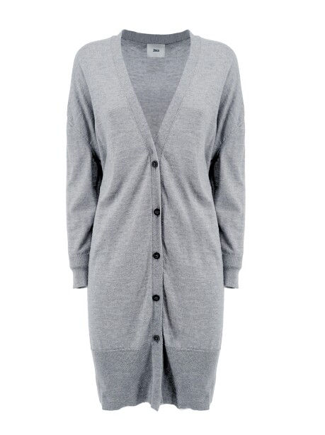 Oversized cardigan in pure virgin wool - 1