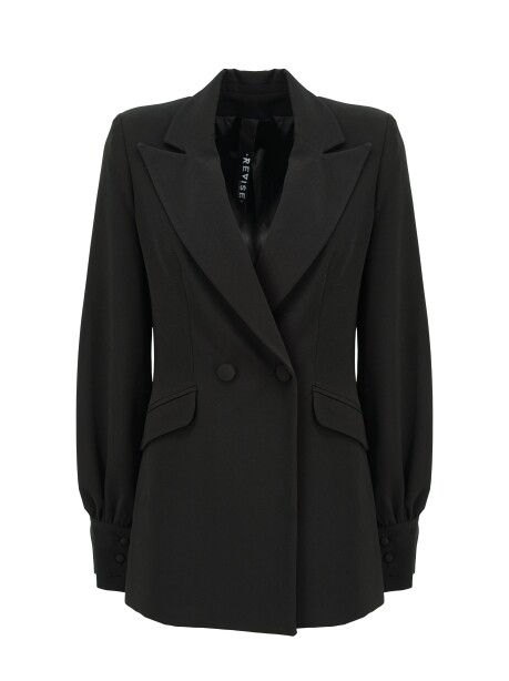 Blazer due bottoni con maniche morbide - 1