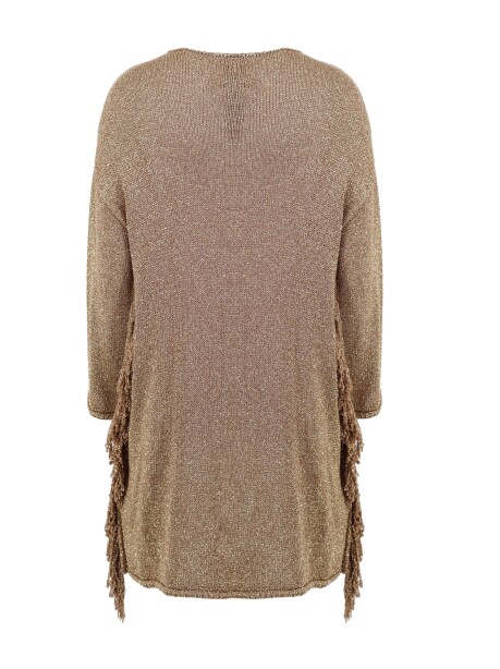 Lurex cardigan with fringes - 2