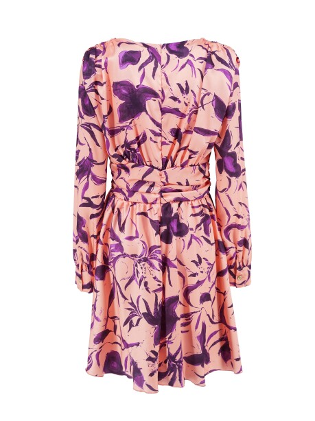 Patterned dress with buttons - 2