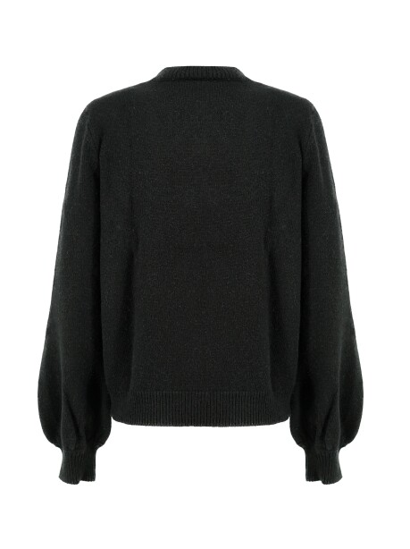 Pullover con decorazione in misto angora - 2