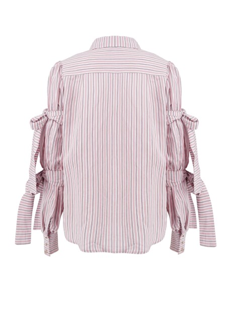 Camicia a righe con nastri - 2