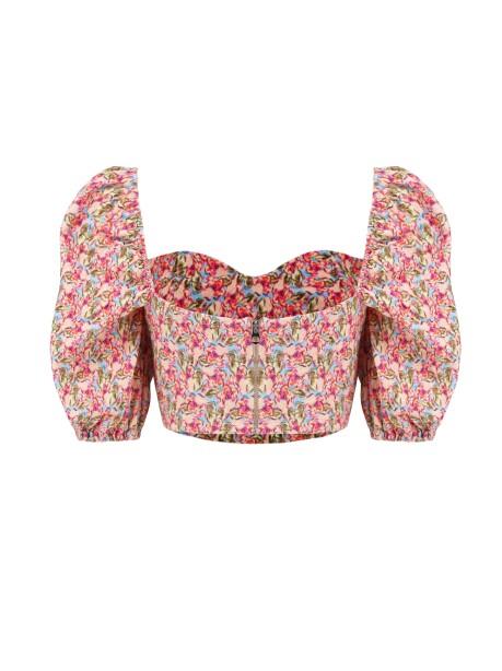 Crop-top fantasia floreale - 2