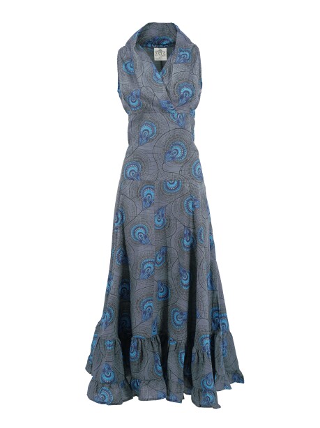 Long ethnic patterned dress - 1