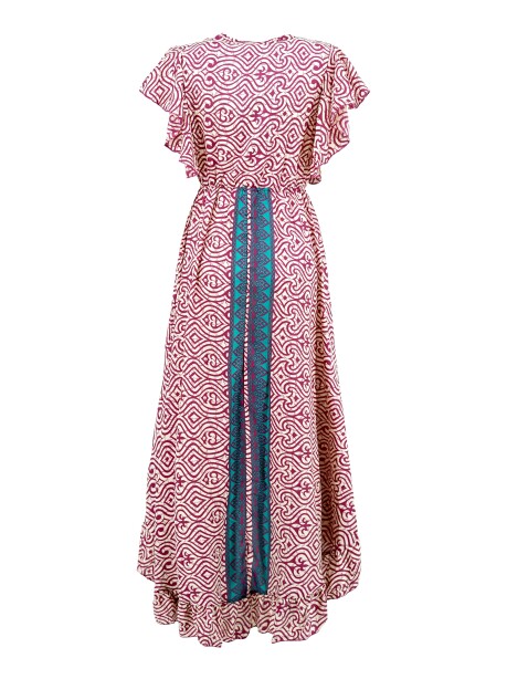 Long dress with short puff sleeves - 2