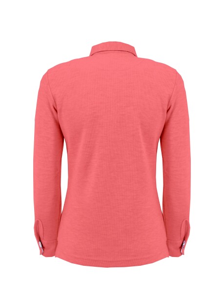 Maglia modello polo con decorazioni etniche - 2
