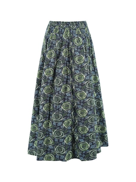 Ethnic patterned split skirt - 2