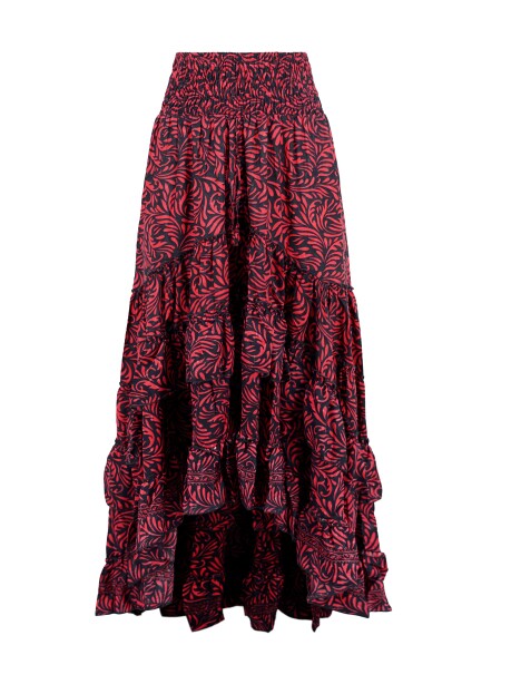 Long skirt handmade in indian silk - 1